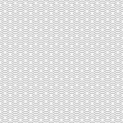 Vector geometric texture. Monochrome repeating pattern with thin wavy lines.
