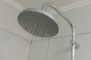 shower in the bathroom