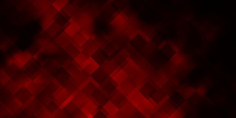 Dark Red vector backdrop with rectangles.