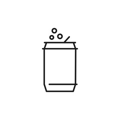 Can icon. Soda symbol modern, simple, vector, icon for website design, mobile app, ui. Vector Illustration