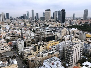 Israel. View of beautiful Tel Aviv from Above