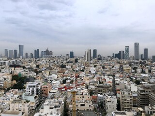 Fototapeta premium Israel. View of beautiful Tel Aviv from Above