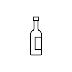 Wine bottle icon. Alcohol drink symbol modern, simple, vector, icon for website design, mobile app, ui. Vector Illustration