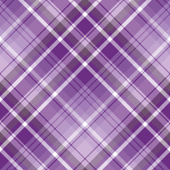Seamless pattern in simple cute violet and white colors for plaid, fabric, textile, clothes, tablecloth and other things. Vector image. 2