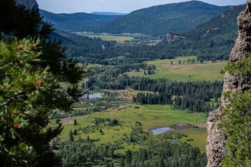Fototapeta na wymiar A high definition mountain landscape of the Rocky Mountains.