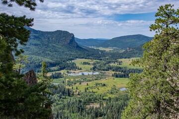 Fototapeta na wymiar A high definition mountain landscape of the Rocky Mountains.