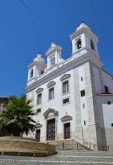 Sao Miguel church in Alfama, the oldest district of Lisbon, Portugal.