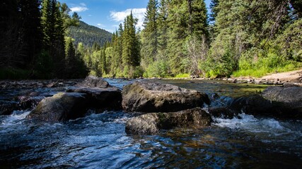 The South Fork river located in southwestern Colorado.