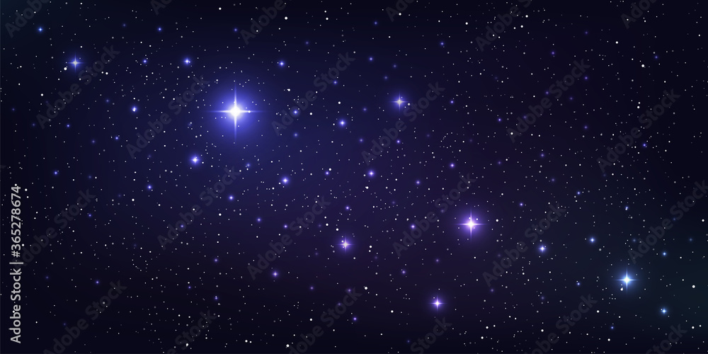 Wall mural beautiful milky way galaxy background with nebula cosmos. stardust in deep space and bright shining 