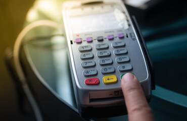 Obraz premium credit card reader