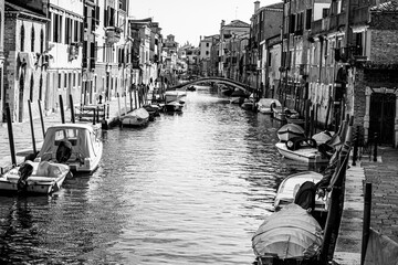 Venice in black and white.