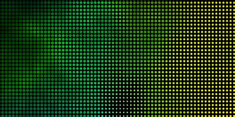 Light Green, Yellow vector template with circles. Colorful illustration with gradient dots in nature style. Design for your commercials.