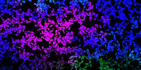 Dark pink, blue vector texture with memphis shapes.