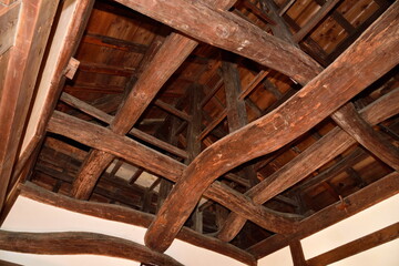 Wood Interior of Japanese old castle