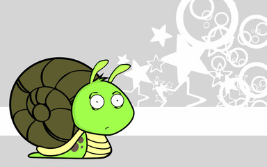 snail cartoon expression background illustration in vector format