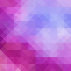 Multicolor purple, pink polygonal illustration, which consist of triangles. Triangular design for your business.