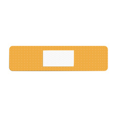 Adhesive bandage flat icon. Treatment, first aid, scrape. Plaster concept. illustration can be used for topics like medicine, pharmacy, healthcare