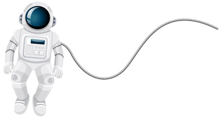 Isolated astronaut cartoon on white background © GraphicsRF