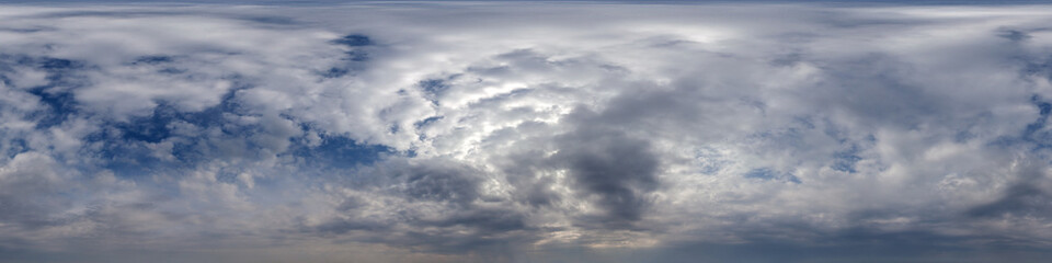 Sky hemisphere. Dome photo of sky for your 360° VR photography or video