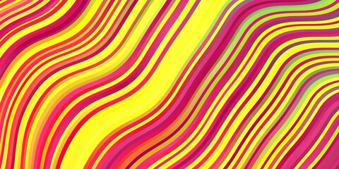 Light Multicolor vector layout with curves. Colorful illustration in abstract style with bent lines. Best design for your posters, banners.