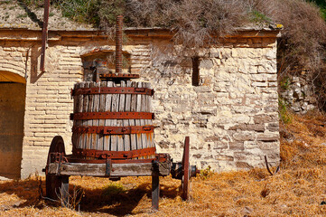 Press for pressing grapes