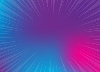 Neon pop art comics gradient radial background