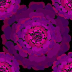 abstract background flower purple shades seamless pattern