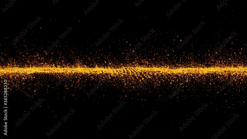 Sticker gold particles abstract background with shining line floor ground particle stars dust. beautiful fut