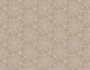 Geometric hexagon pattern, seamless vector background