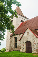 Fototapeta premium Church of the Archangel Michael in the village of Nevskoye. Kaliningrad region. High-quality photo