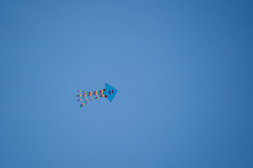 Flying kite in the blue sky, Vietnam