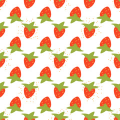 Seamless texture. Decorative background design with summer fruits. Colorful vector pattern for textile, stationery, wallpaper, wrapping paper, web, scrapbook.