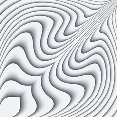 Vector paper cut waves modern background.