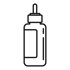 Osteopathy dropper icon. Outline osteopathy dropper vector icon for web design isolated on white background