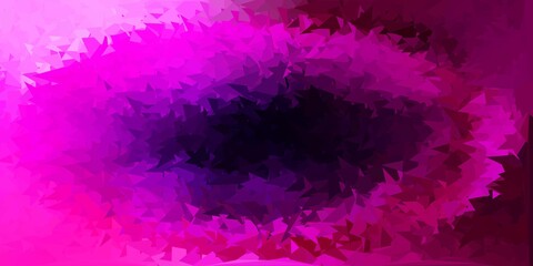 Dark purple, pink vector poly triangle texture.