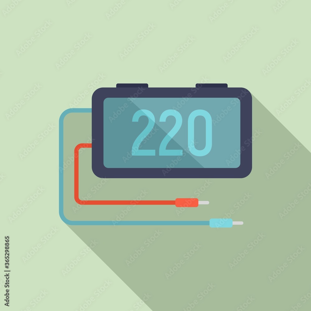 Poster digital multimeter icon. flat illustration of digital multimeter vector icon for web design