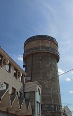 water tower in the city