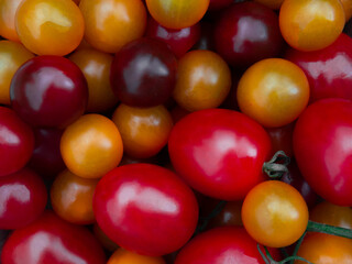 red and yellow cherry tomatoes