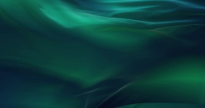 abstract green silk cloth background loop