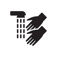 Cleaning hand wash icon 