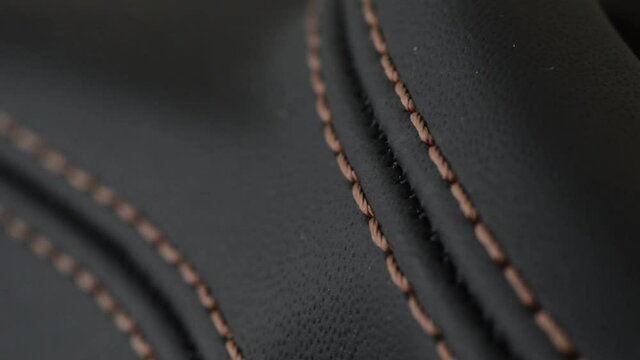 car upholstery leather material sewed