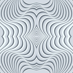 Vector paper cut waves modern background.