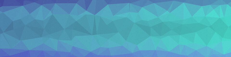 Obraz premium Turquoise color Abstract color Low-Polygones Generative Art background illustration