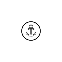 anchor icon vector symbol illustrations isolated white background