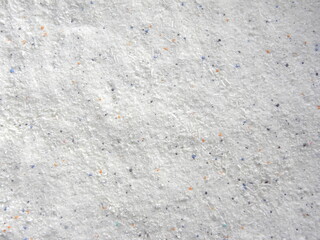 White color laundry detergent washing powder with colorful granules