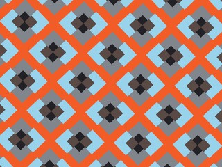 Simple ornamental pattern, textile print. Pattern for fabric and trellis. Geometric pattern. Seamless surface. Minimalist wallpaper.