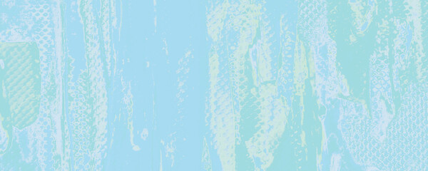 Blue Cool Artwork. Bright Popular Poster. Sunny