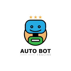 Robot icon vector concept design