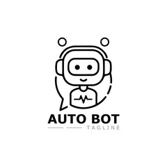 Robot icon vector concept design
