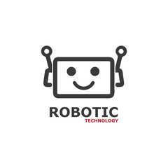 Robot icon vector concept design